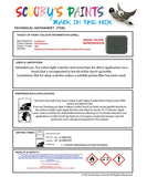 land rover range rover keswick green colour data instructions hfu 799 touch up Paint
