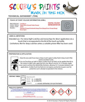 land rover range rover sport liquid silver zermatt under bonnet colour data instructions juc87 touch up Paint