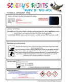 land rover range rover mariana black colour data instructions 860 1ad pej touch up Paint