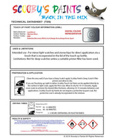 land rover discovery mk4 siberian silver colour data instructions mbp 834 touch up Paint