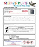 land rover range rover siberian silver colour data instructions mbp 834 touch up Paint