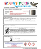 land rover range rover silicon silver colour data instructions 2213 1bn mvu touch up Paint