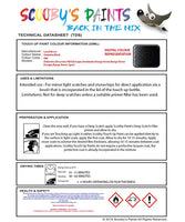 land rover discovery mk4 sumatra black colour data instructions pbf 797 touch up Paint