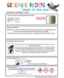 land rover range rover sydney gold colour data instructions gag 851 touch up Paint