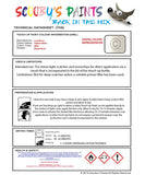 land rover range rover valloire white colour data instructions nma 2355 nur touch up Paint