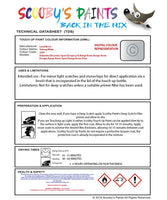 land rover lr4 yulong white colour data instructions 2201 nak 1aq touch up Paint