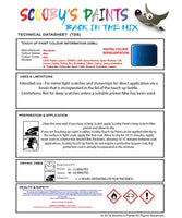 Mitsubishi I Miev Blue Code D06 Touch Up paint instructions for use how to paint car