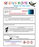 Mitsubishi L200 Blue Code D23 Touch Up paint instructions for use how to paint car