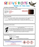 Mitsubishi I Miev Chocolate Brown Code Cmc10012 Touch Up paint instructions for use how to paint car