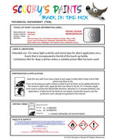 Mitsubishi I Miev Cool Silver Code Ce Touch Up paint instructions for use how to paint car