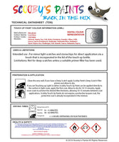 Mitsubishi L200 Cool Silver Code Csa10066 Touch Up paint instructions for use how to paint car