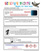 Mitsubishi Lancer Dark Blue Code Cj Touch Up paint instructions for use how to paint car