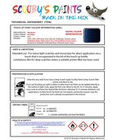 Mitsubishi Lancer Dark Blue Code D14 Touch Up paint instructions for use how to paint car