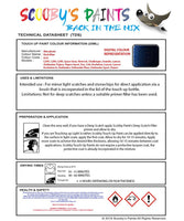 Mitsubishi Outlander Dark Blue Code D14 Touch Up paint instructions for use how to paint car