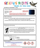 Mitsubishi Colt Dark Blue Code D14 Touch Up paint instructions for use how to paint car