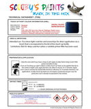 Mitsubishi Outlander Phev Dark Blue Code D14 Touch Up paint instructions for use how to paint car