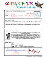 Ford Fiesta St Frozen White W Health and safety instructions for use