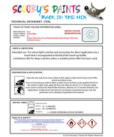 Ford Tourneo Connect Frozen White W Health and safety instructions for use