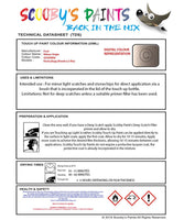 Paint For Ford Fiesta Milano Grigio Code Gusewha Touch Up Paint