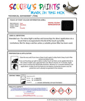 Ford Focus Cabrio Pitch Black C Health and safety instructions for use