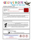 Ford Focus St Race Red Z Health and safety instructions for use