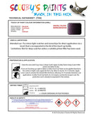 Mitsubishi Outlander Dark Purple Code Pk Touch Up paint instructions for use how to paint car