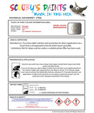 Mitsubishi Outlander Dark Silver Code U04 Touch Up paint instructions for use how to paint car