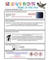 Mitsubishi Colt Deep Blue Code Eg Touch Up paint instructions for use how to paint car