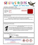 Mitsubishi Colt Super Red Code Rs Touch Up paint instructions for use how to paint car