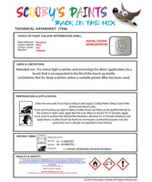 Mitsubishi Colt White Code W23 Touch Up paint instructions for use how to paint car