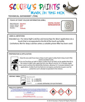 Mitsubishi Space Star White Code W54 Touch Up paint instructions for use how to paint car