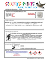 Mitsubishi Pajero White Code W54 Touch Up paint instructions for use how to paint car