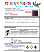 Mitsubishi Outlander Deep Purple Code Ml014 Touch Up paint instructions for use how to paint car