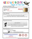 Mitsubishi L200 Gold Code K08 Touch Up paint instructions for use how to paint car