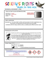 Paint For Vauxhall Vivaro Cassiopea Silver Code 10J/192/ Touch Up Paint