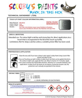 Mitsubishi L200 Grey Code Bu0206 Touch Up paint instructions for use how to paint car