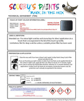 Paint For Vauxhall Combo Metro Blue Code 168/4Xu/Gbi Touch Up Paint