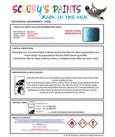 Mitsubishi Colt Kawasemi Blue Code Cmd10017 Touch Up paint instructions for use how to paint car