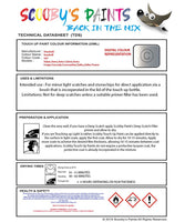 Paint For Vauxhall Astra Seashell Code 187/G3Z/Gwa Touch Up Paint