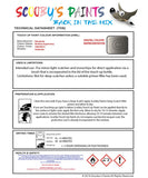 Mitsubishi Outlander Medium Argent Grey Code Cmh18015 Touch Up paint instructions for use how to paint car