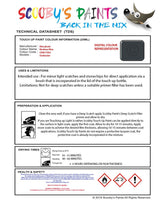 Mitsubishi Outlander Medium Blue Code Cmb17005 Touch Up paint instructions for use how to paint car