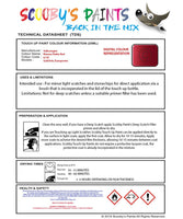 Paint For Vw Golf Murano Rubin Red Code Lc3X Car Touch Up Paint