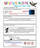 Mitsubishi L200 Nares Blue Code Nf Touch Up paint instructions for use how to paint car