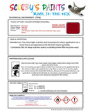 Mitsubishi I Miev Palm Red Code Ac11185 Touch Up paint instructions for use how to paint car