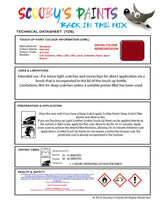 Mitsubishi Evolution Palm Red Code Ac11185 Touch Up paint instructions for use how to paint car