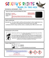Mitsubishi Space Star Pyrenees Black Code Ct Touch Up paint instructions for use how to paint car