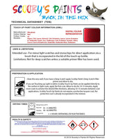 Mitsubishi Lancer Red Code Gl Touch Up paint instructions for use how to paint car