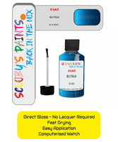 Paint For Fiat/Lancia 500 Blu Italia Code 018C Car Touch Up Paint