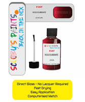 Paint For Fiat/Lancia Qubo Rosso Esuberante Code 293A Car Touch Up Paint