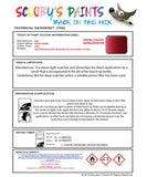 Paint For Fiat/Lancia 500 Rosso Amore Code 942B Car Touch Up Paint